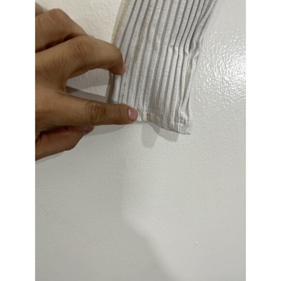 Eileen Fisher Texture Stretch Rib Tencel Minimal Scandi Top Capsule Quiet Luxe S - Picture 13 of 16